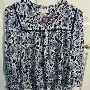 Blue Floral Shirt